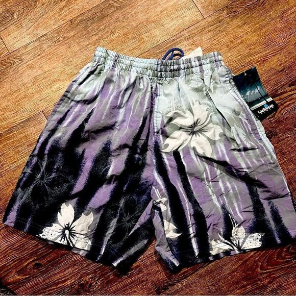 NWT Caribbean Blues Vintage Swim Trunks